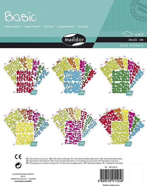 Image du produit Maildor Basiques, Sach 60pl 16x21cm, Multi themes - Assortis