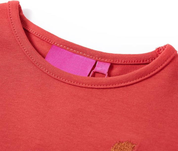 Immagine prodotto VidaXL Camicia da bambino a maniche lunghe rosso scuro 140,Materiale: 95 % cotone (140)