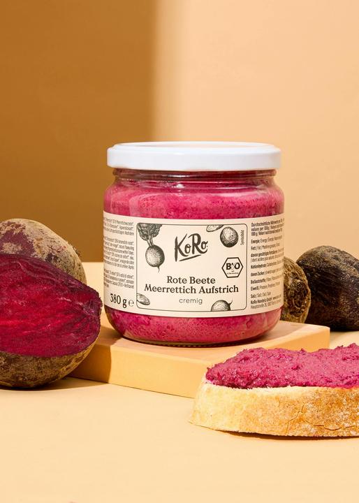 Produktbild KoRo Bio Rote Bete Meerrettich Aufstrich (380 g)