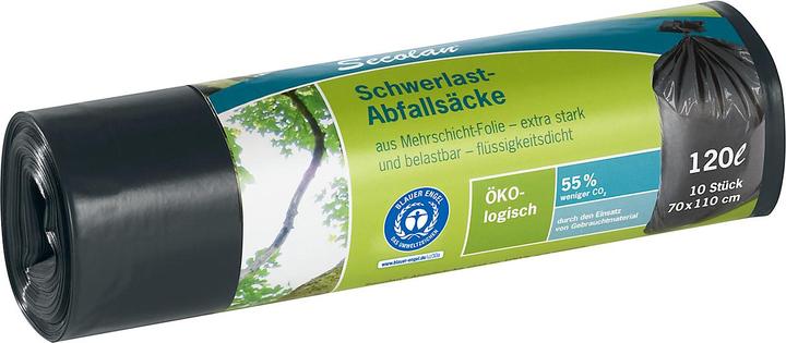 Actual product image Secolan 1x10 heavy duty waste bags 120 l (1 x, 120 l)
