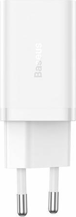 Actual product image Baseus Wall charger GaN5 40W, 2x USB C (White) (40 W)