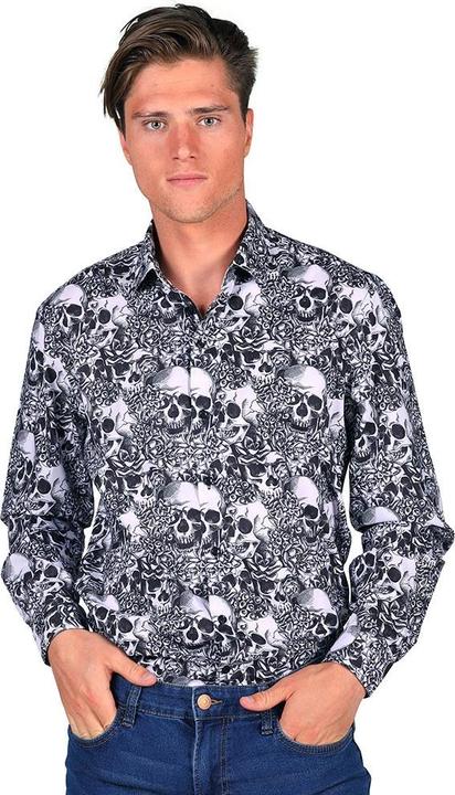 Actual product image Thetru Shirt Skull Skull, black/white (XL)