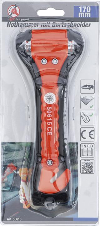 Image du produit BGS Marteau de secours avec coupe-ceinture