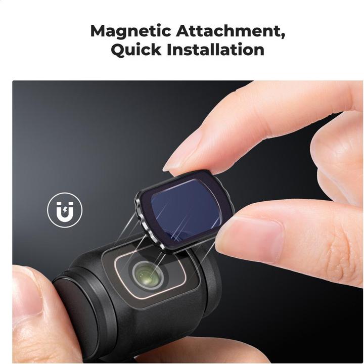 Immagine prodotto K&F Concept Filtro anti-inquinamento luminoso, HD, rivestimento verde antiriflesso, impermeabile e resistente (Osmo Pocket 3)