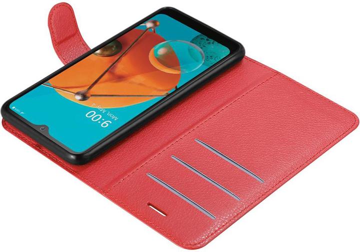 Actual product image Cadorabo Book with stand function cover (LG KQ51)