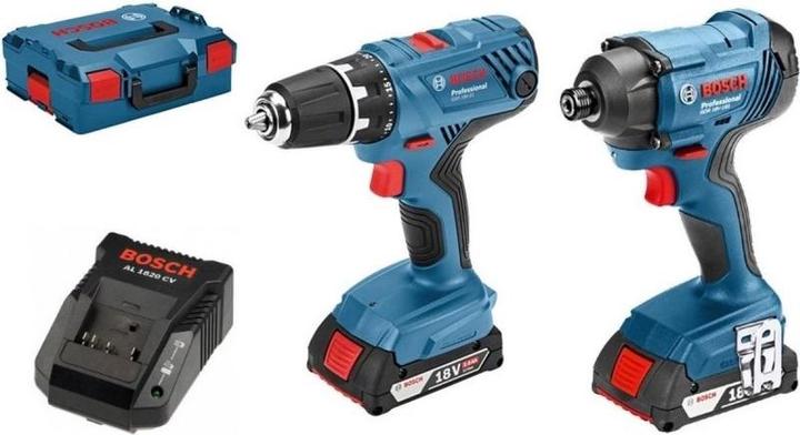 Immagine prodotto Bosch Professional Kit di utensili 18V GSR + GDR Accu in L-Boxx - 06019G5101