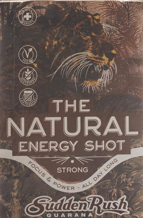 Actual product image Sudden Rush Natural Energy Shot Strong (Caramel, 24 x)