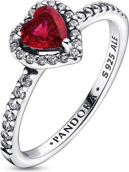 Produktbild Pandora Ausgeprägtes Rotes Herz (48, 925 Silber)