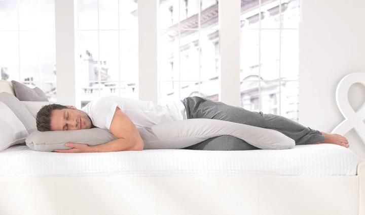 Immagine prodotto Theraline Cuscino per il sonno laterale e l'allattamento my7 Bamboo Clay Grey (150 cm)