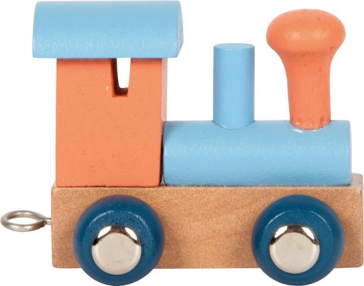 Produktbild small foot Buchstabenzug Polar Lokomotive lachs & eisblau
