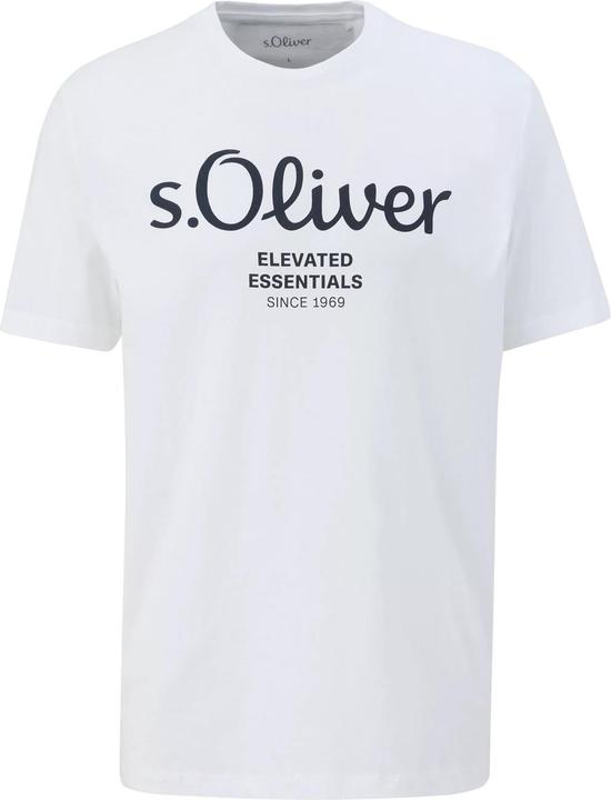 Produktbild S.Oliver T-Shirt Casual Bequem sitzend Logo T-Shirt (L)