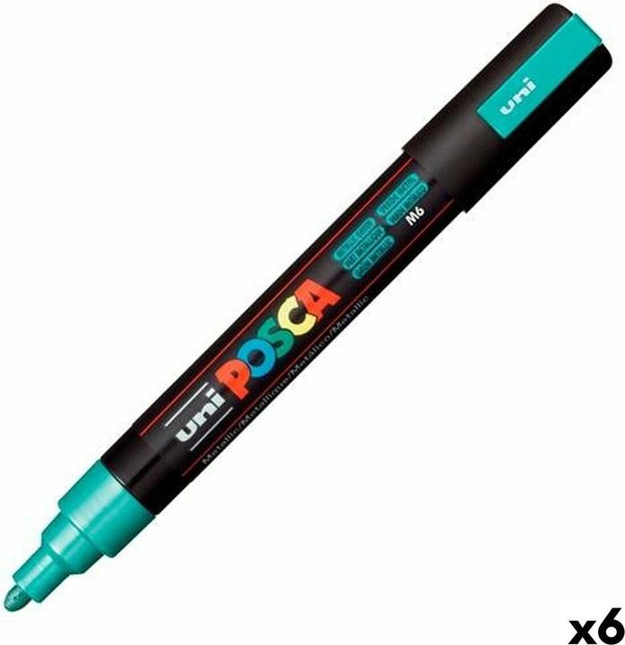 Produktbild Uni-ball Osama Pack 6 Posca Medium Grün