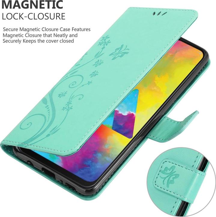 Productafbeelding Cadorabo Bloemen Boekomslag (Samsung Galaxy M21)