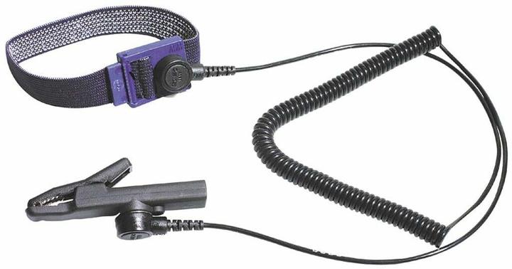Bernstein ESD wrist strap contact bracelet with spiral cable (Static protection)