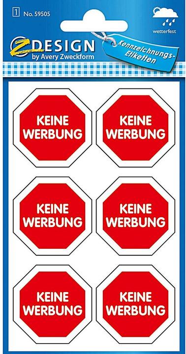 Produktbild Z-Design Briefkasten Aufkleber