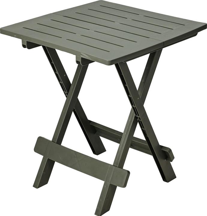 Image du produit ProGarden Beistelltisch aus Kunststoff, klappbarer Gartentisch, grün, 45 x 43 x 50 cm