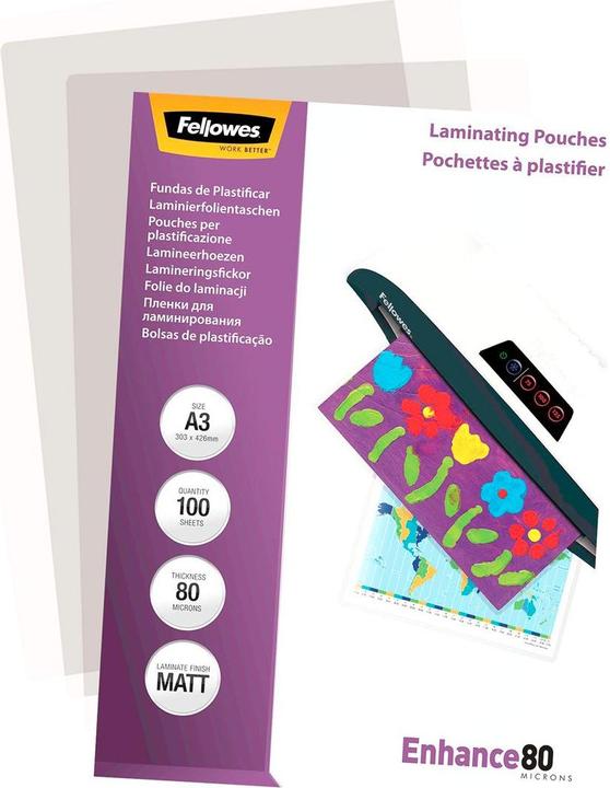Actual product image Fellowes Enhance 80 (A3, 100 Piece, 80 µm)