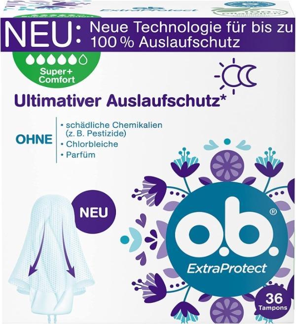 Actual product image o.b. Extra Protect Super+ (36 x)