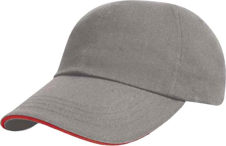 Actual product image Regatta Mens Heavy Brushed Cotton Sandwich Peak Baseball Cap (One size)