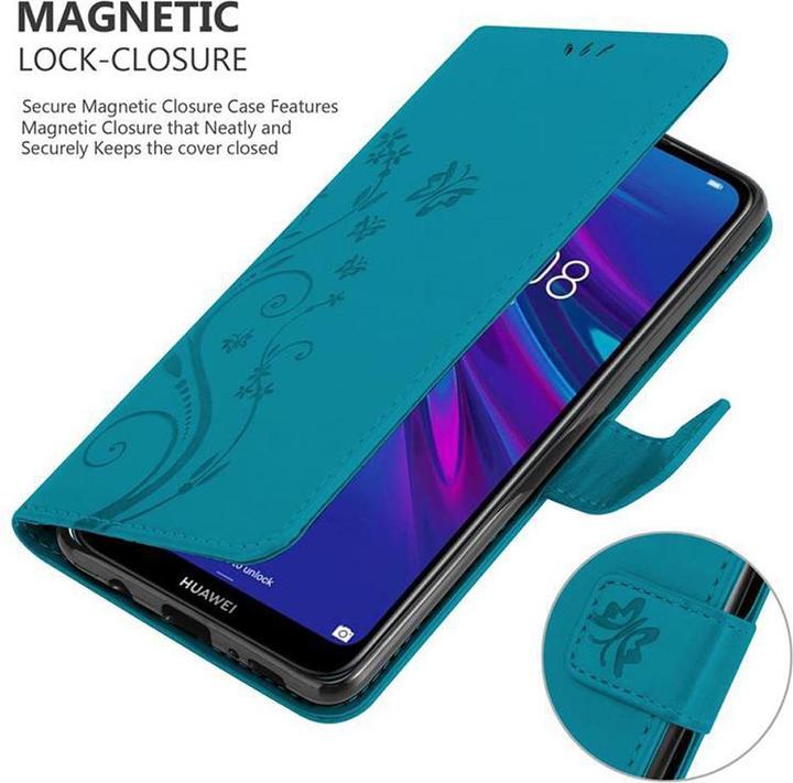 Productafbeelding Cadorabo Bloemen Boekomslag (Huawei Y6 (2019))