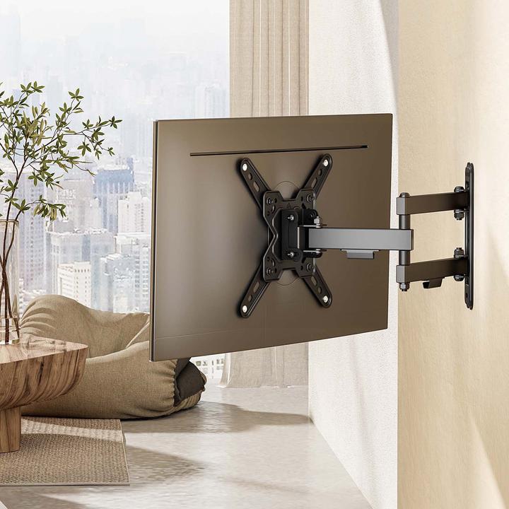 Immagine prodotto Wiltec Supporto per TV 13"-43" Supporto da parete per TV girevole da 20 kg (Muro, 43", 20 kg)