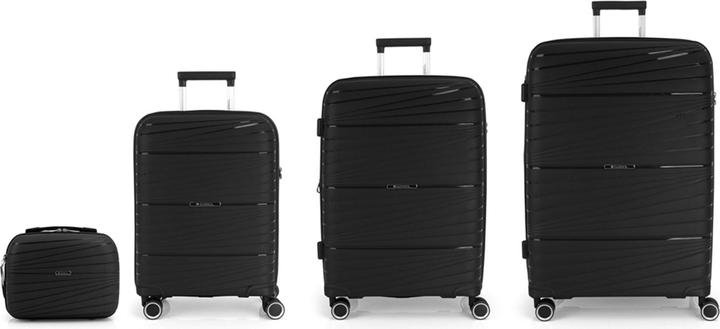 Actual product image Gabol Kiba 4-wheel suitcase set 3-piece with stretch fold (224 l, XL (from 140l))