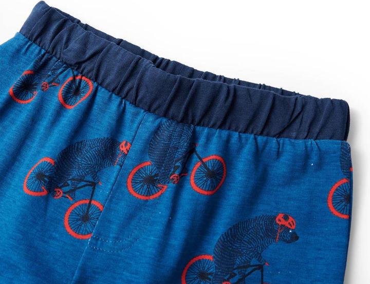 Produktbild VidaXL Kinderpyjama mit Langen Ärmeln Petrolblau 116,Material (116)