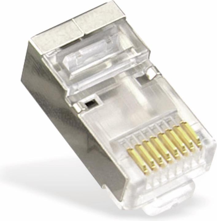 Image du produit Rutenbeck Connecteur TP TP, S-UTP,pack de 100,sans embout, peigne d'enfilage injecté, pour câble plat (Câble réseau Connecteur)