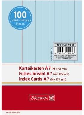 Image du produit CARD.A7 LIN BLEU/Pà100 (A7, 180 g/m², 100 x)