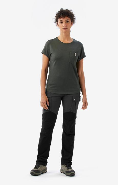 Image du produit Forclaz T-shirt manches courtes 100 % laine mérinos femme, Merino 100% vert (XL)
