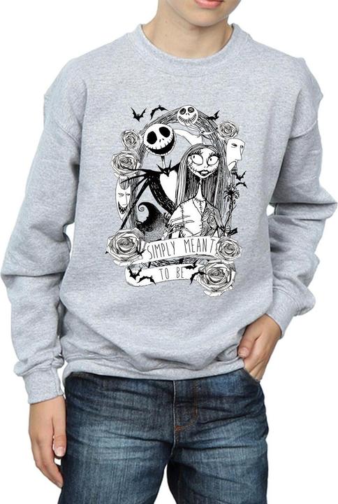 Actual product image Disney Boys Nightmare Before Christmas Simply Meant To Be Sweatshirt (152, 158)
