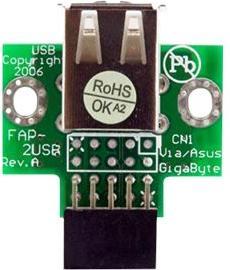 Produktbild StarTech 2 Port USB Motherboard Cable (0.13 m, USB 2.0)