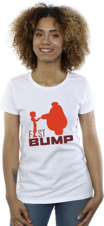 Actual product image Disney Womens/Ladies Big Hero 6 Baymax Fist Bump Cutout Cotton T-Shirt (L)