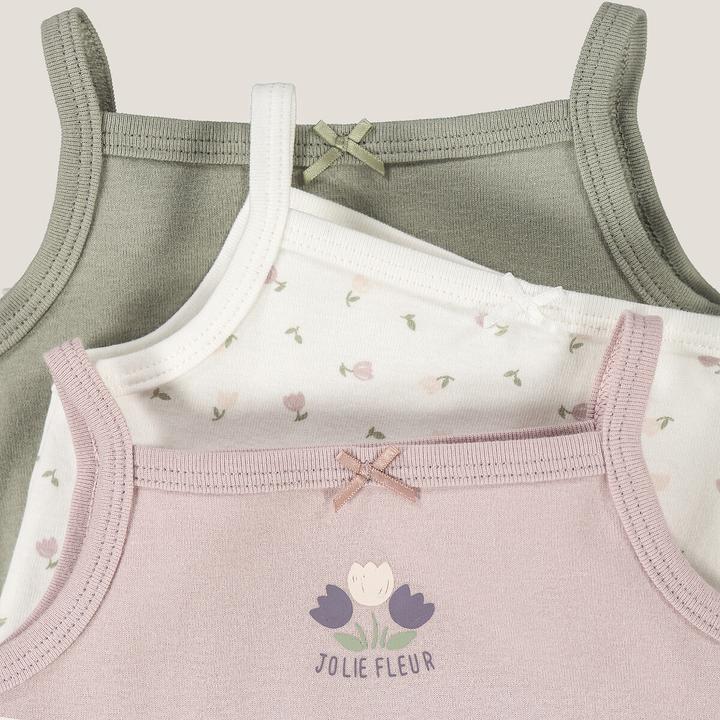 Actual product image La Redoute Collections 3-Pack Strappy Bodies (86)