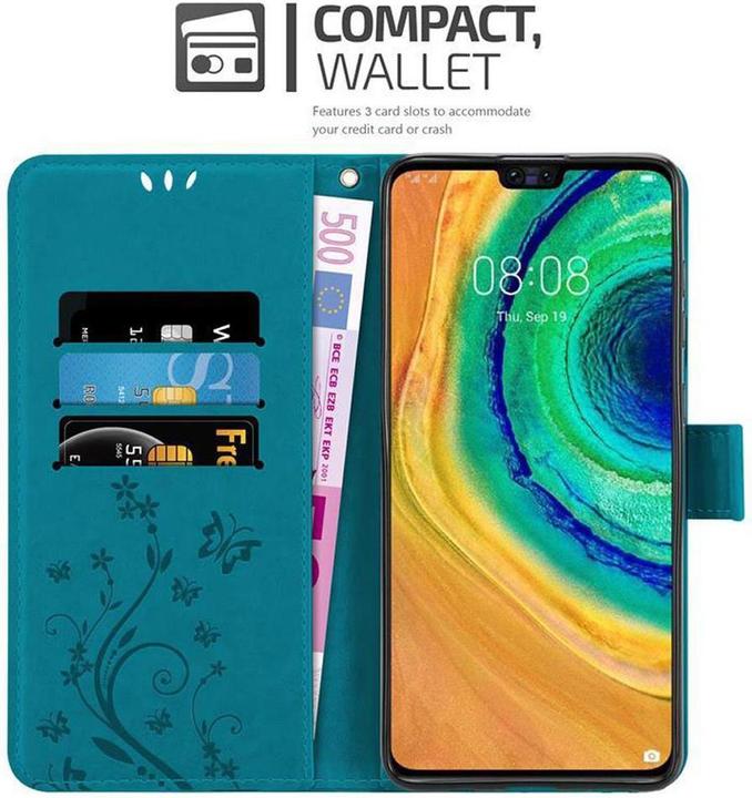 Productafbeelding Cadorabo Bloemen Boekomslag (Huawei Mate 30)