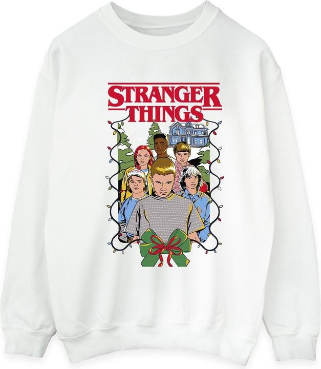 Actual product image Netflix Mens Stranger Things Christmas Poster Sweatshirt (M)