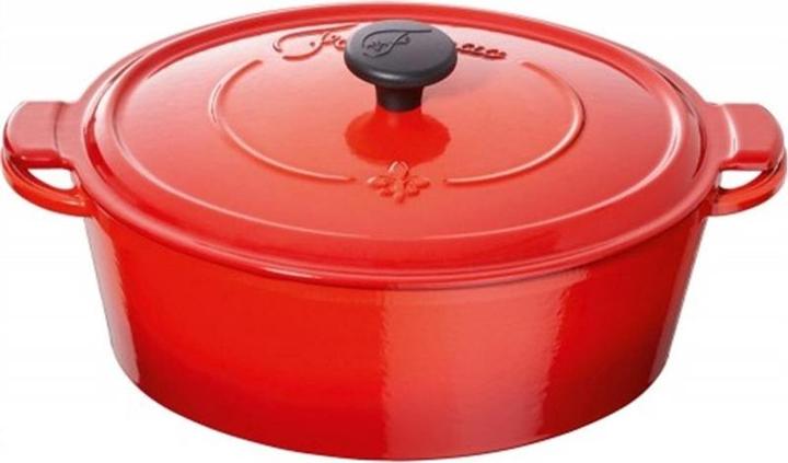 Fontignac Main Libres Braadpan - Oval - 29 cm - Rot (29 cm, Bratpfanne, Gusseisen)