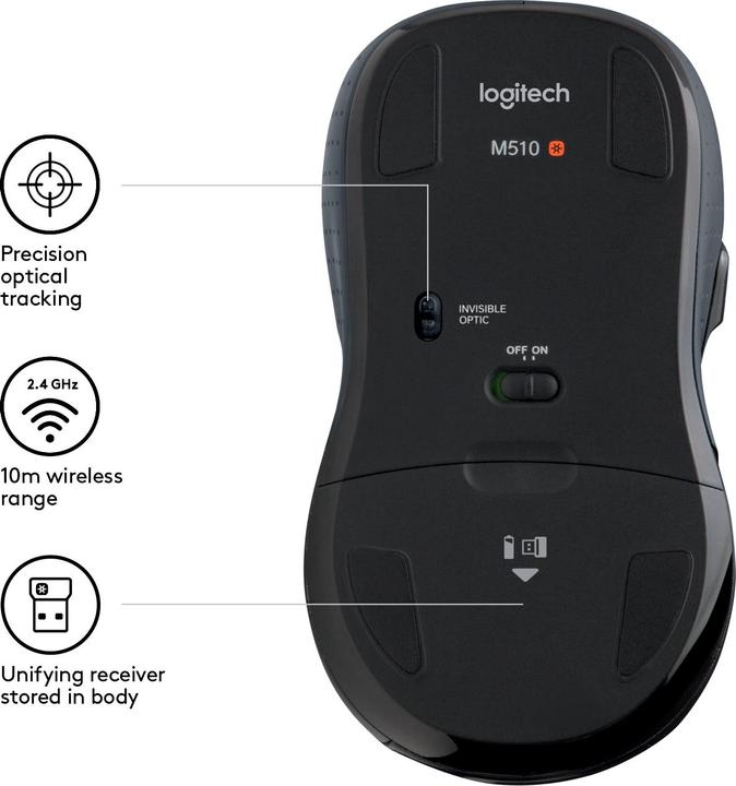 Actual product image Logitech M510 (Wireless)