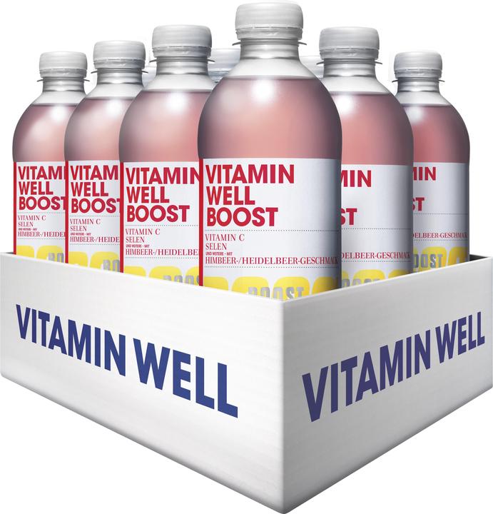 Vitamin Well Boost (Himbeer-Heidelbeer, 12 x)