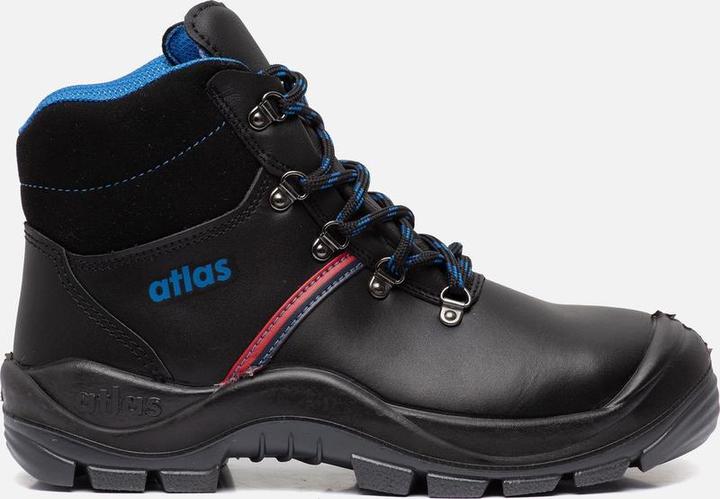 Actual product image Atlas Men's S3 safety shoes "ANATOMIC BAU 500" black size 42 (S3, 42)