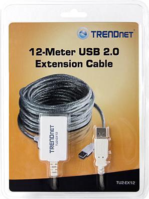 Image du produit Trendnet TU2-EX12 Câble d'extension USB 2.0 de 12 mètres (36 m, USB)
