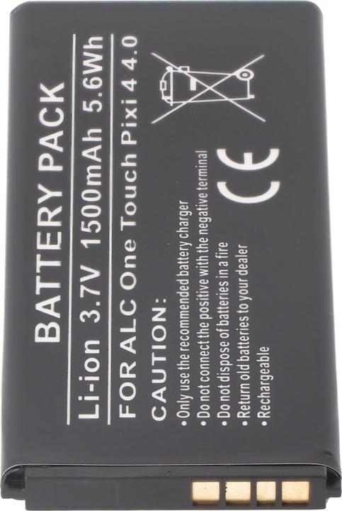 Actual product image CS Cameron Sino Alcatel One Touch Pixi 4 4.0 Battery TLi015M1, TLi015M7, OT-4034