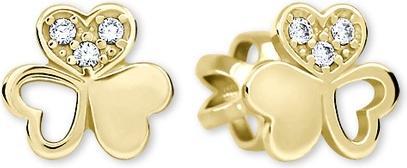 Actual product image Brilio Gold hearts with crystals 239 001 00938