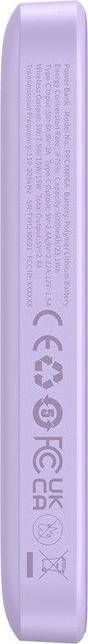 Actual product image Baseus Powerbank mini 6000 mAh 20W (purple) (6000 mAh, 20 W, 20 Wh)