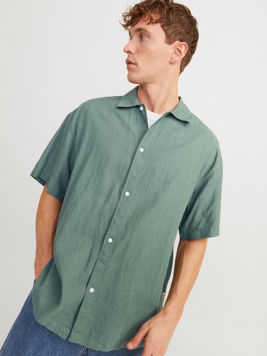 Actual product image Jack & Jones Jorfaro Linen Oversized Shirt Ss Sn (S)