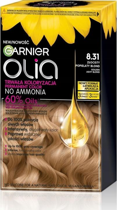 Produktbild Garnier Olia Haarfarbe 831 Goldenes Aschblond (Nº 831, Goldenes Aschblond)