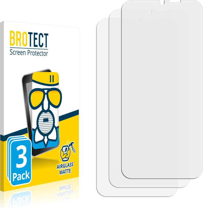 Produktbild BROTECT AirGlass Panzerglasfolie Matt (3 Stück, Ulefone Power Armor 18T)