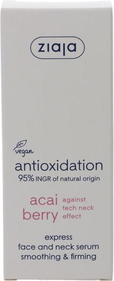 Immagine prodotto Ziaja Siero detergente per viso e collo alle bacche di Acai (Siero espresso per viso e collo) 50 Ml (50 ml)