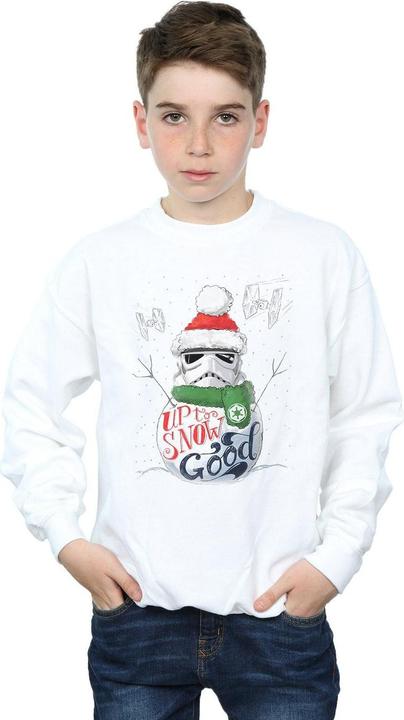 Actual product image Star Wars Boys Stormtrooper Up To Snow Good Sweatshirt (116)