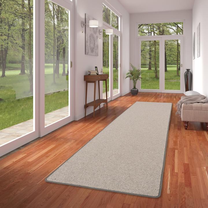 Actual product image Snapstyle Natur Teppich Läufer Wolle Berber (100 x 300 cm)